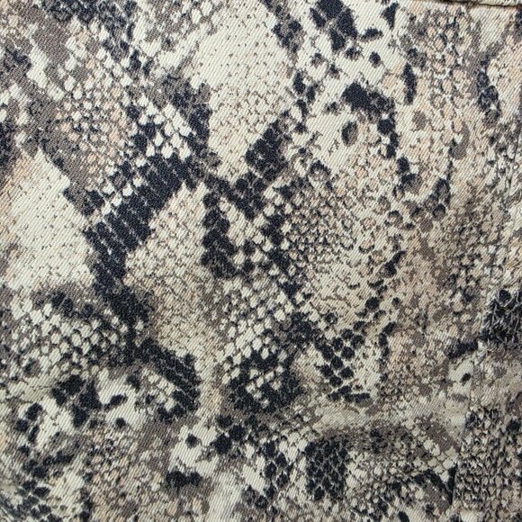 Sanctuary Women’s Snake Print Cropped Jacket – Size S – Animal Print Denim Style - Picture 11 of 12